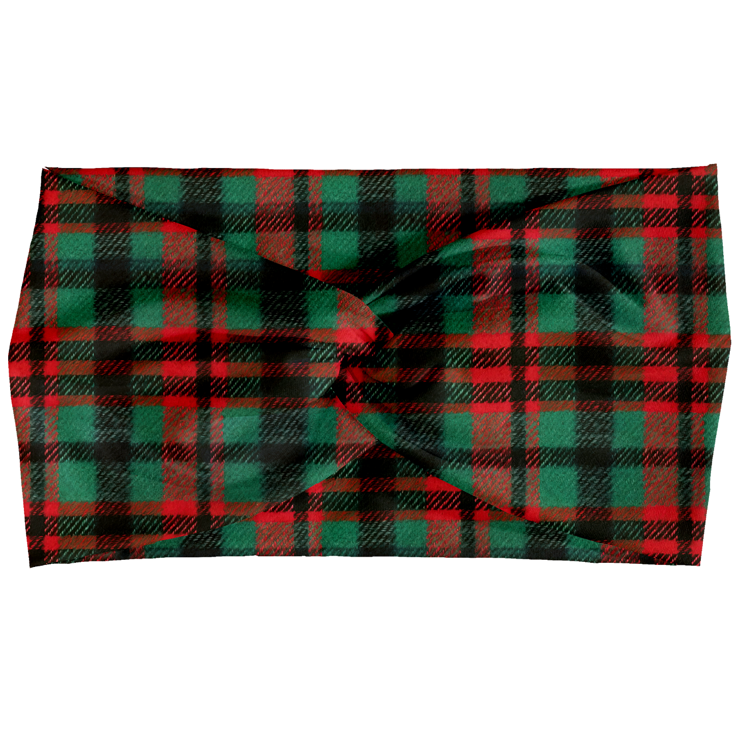 Santa Plaid Twist Headbands