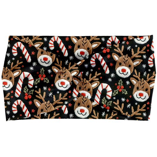 Reindeer Canes Twist Headbands