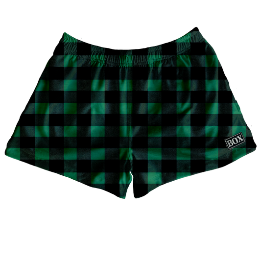 Green Buffalo Plaid Lounge Short