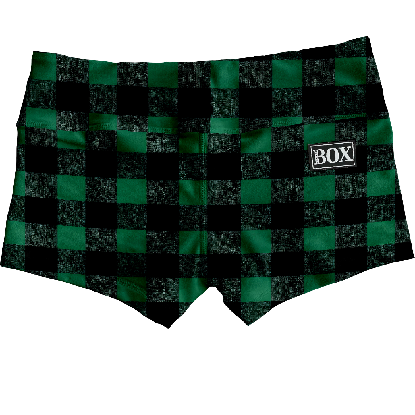 Green Buffalo Plaid Shorts WITH POCKETS