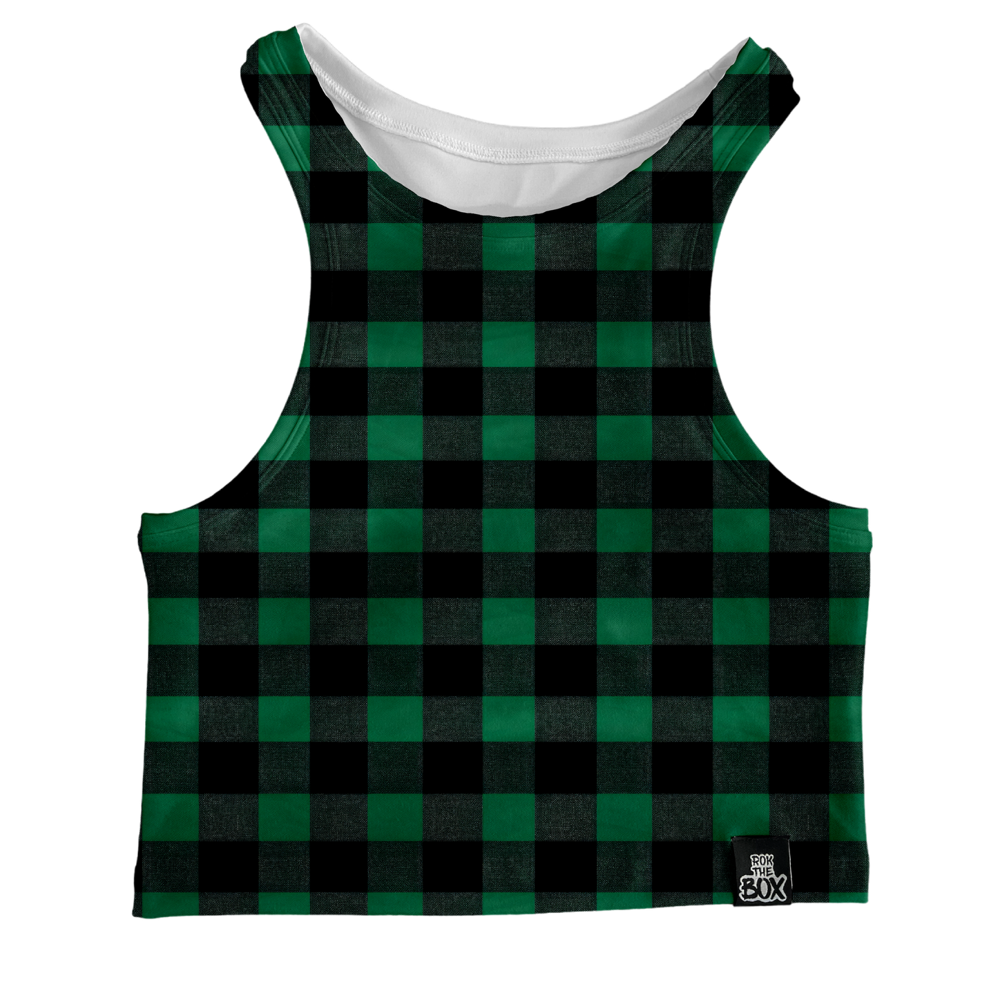 Green Buffalo Plaid Box Tank