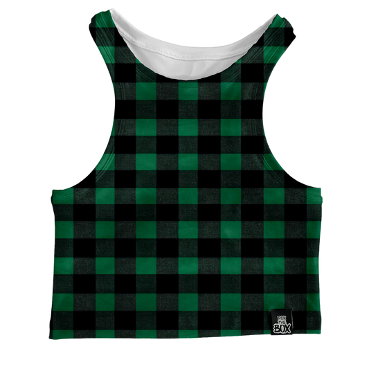 Green Buffalo Plaid Box Tank