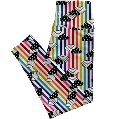 Stormy Rainbow Regular Rise Leggings