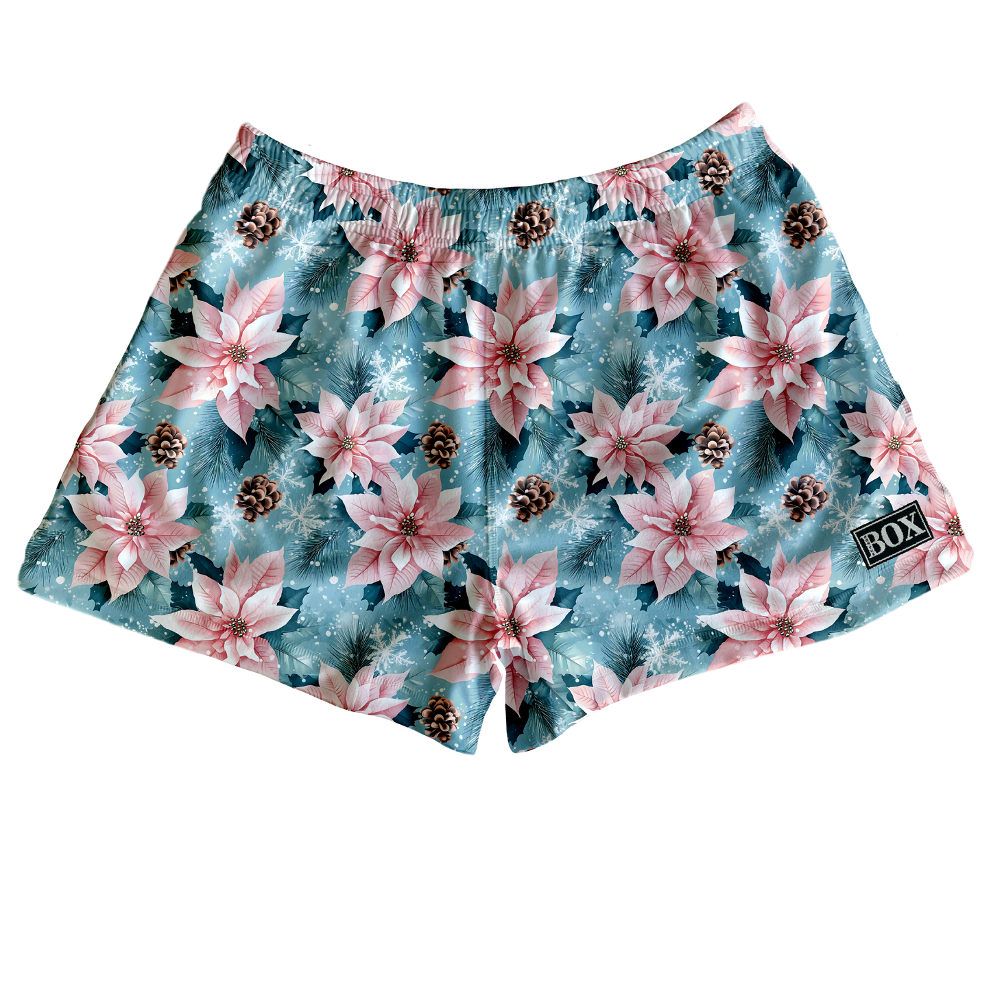 Pink Poinsettias Lounge Short