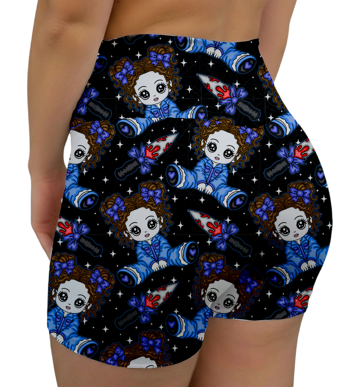 Slasher Babes Myers Midrise Shorts No Pockets