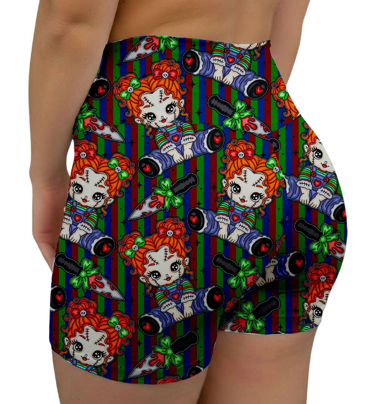 Slasher Babes Doll Midrise Shorts No Pockets