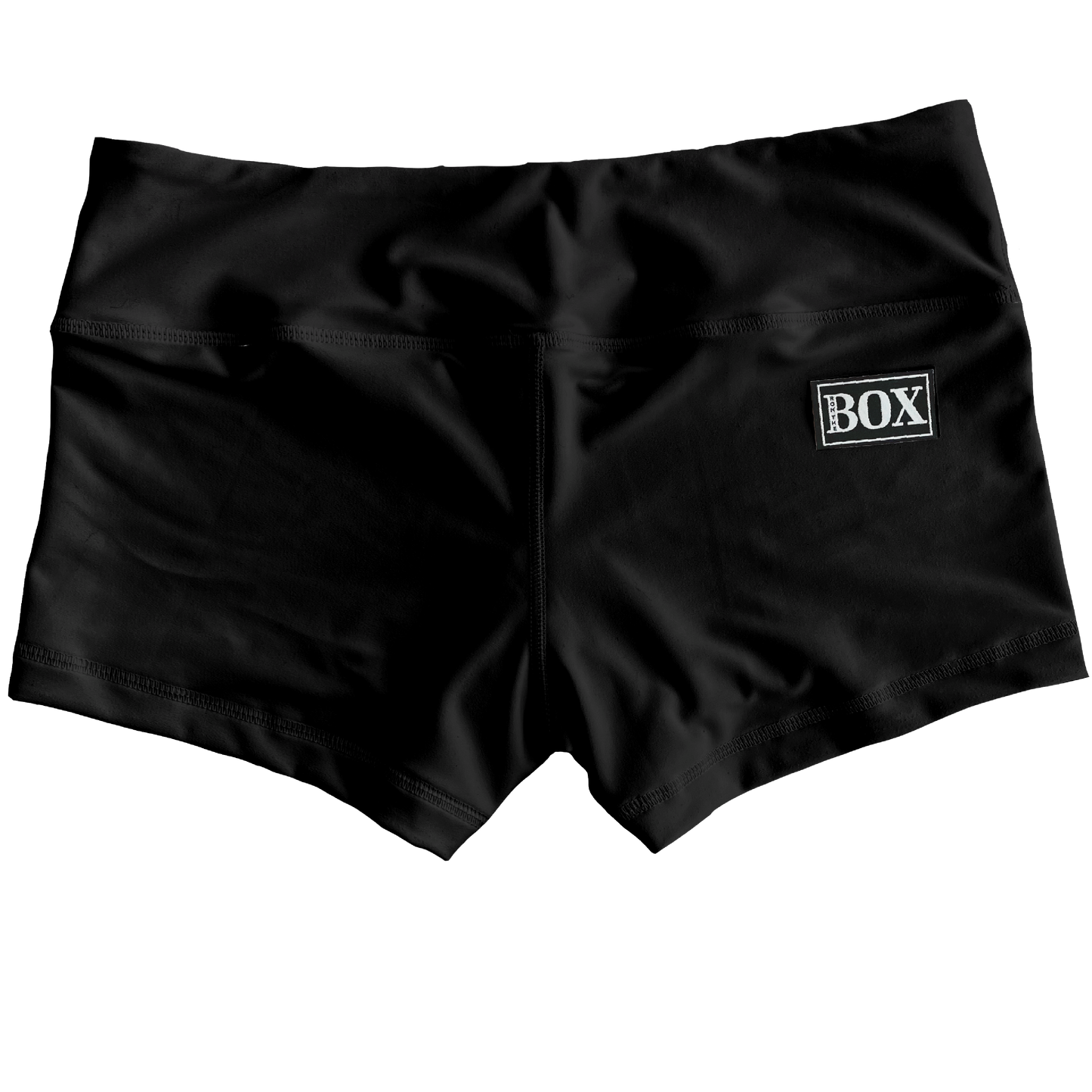 Black Flex Midrise Shorts