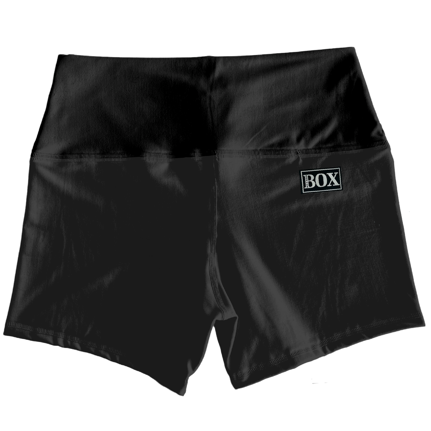 Black Flex Highrise Shorts