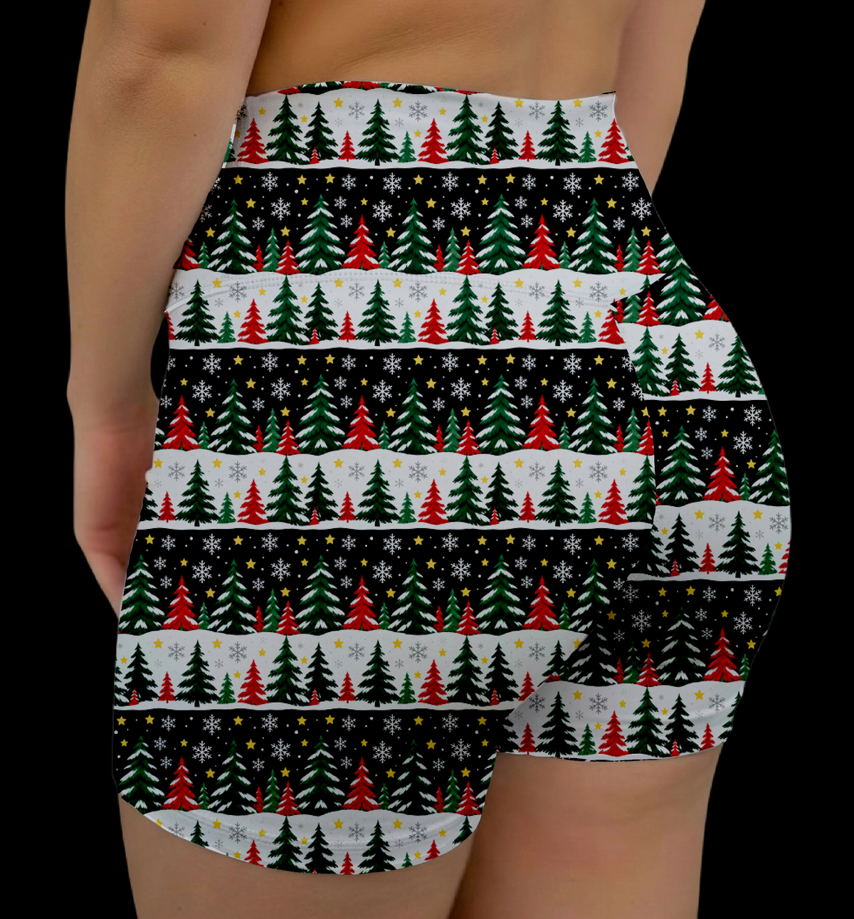 Snowy Trees VNFS Shorts No Pockets