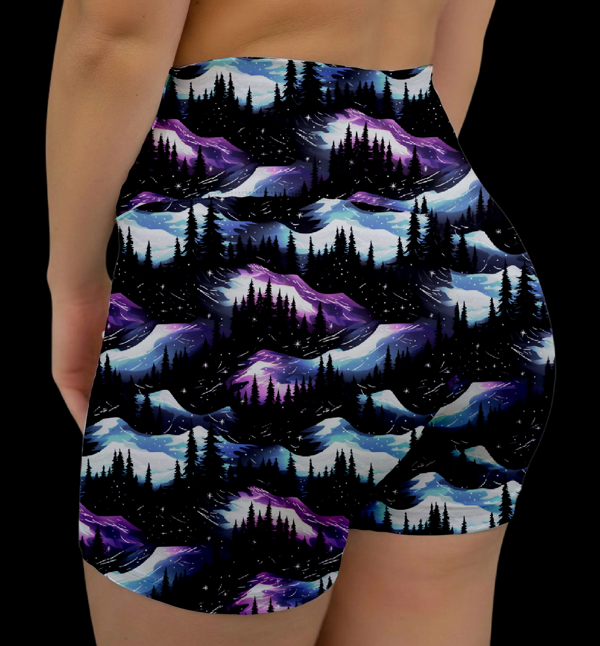 Mauve Mountains Hybrid Shorts With Pockets