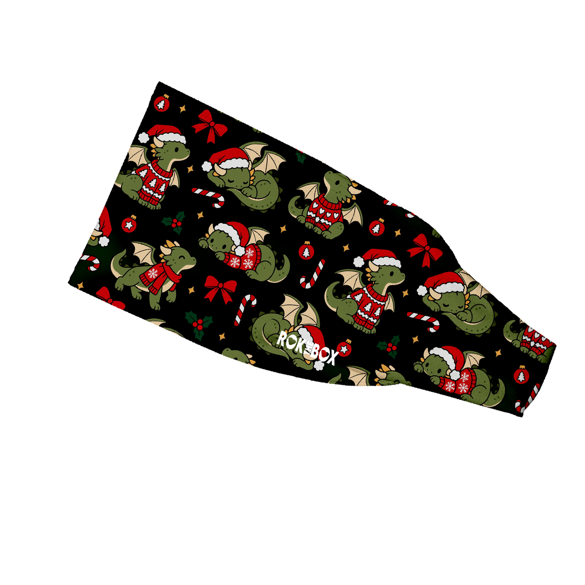 Holly Jolly Dragons 4” Headband