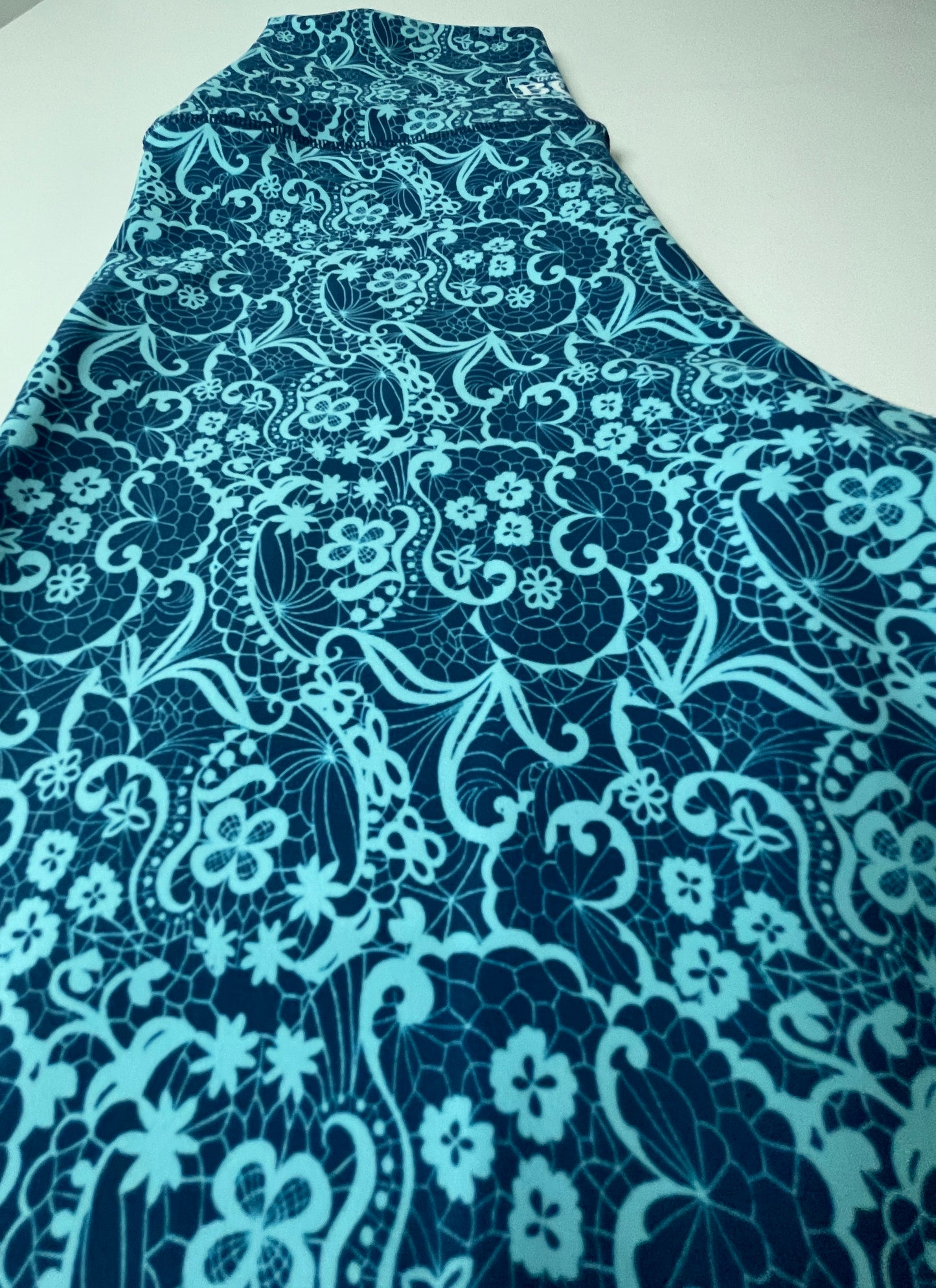 TEAL LACE 25" INSEAM SMALL HIGH WAIST