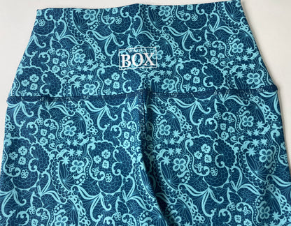 TEAL LACE 25" INSEAM SMALL HIGH WAIST