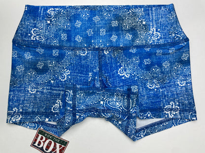 BLUE VINTAGE BANDANA 3” MEDIUM Midwaist