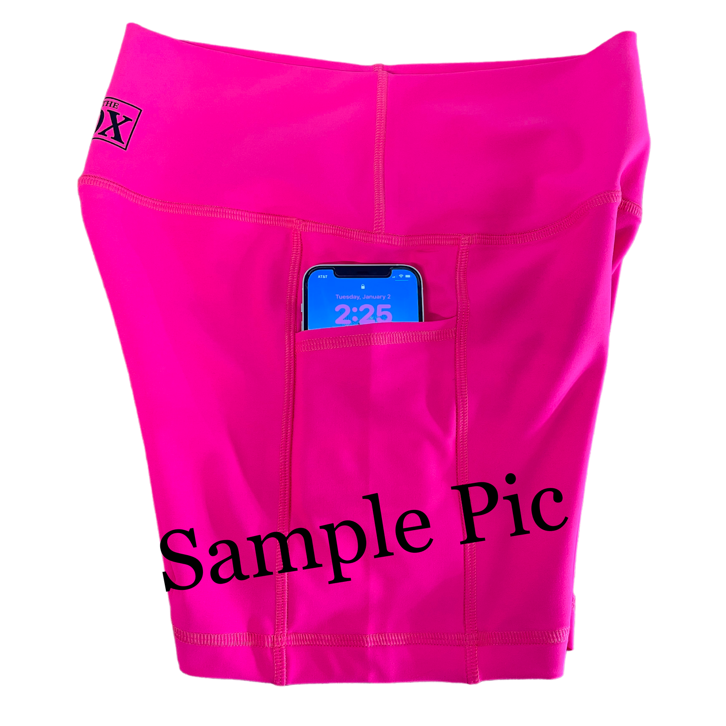 Pink Poinsettias Shorts WITH POCKETS