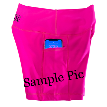 Pink Blast Heather Shorts WITH POCKETS