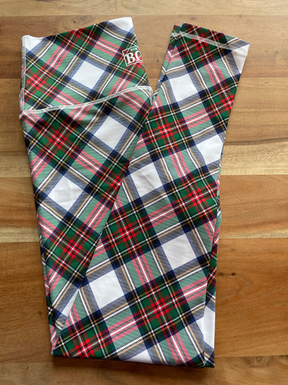 STEWART TARTAN LEGGING 28" INSEAM LARGE HIGH WAIST