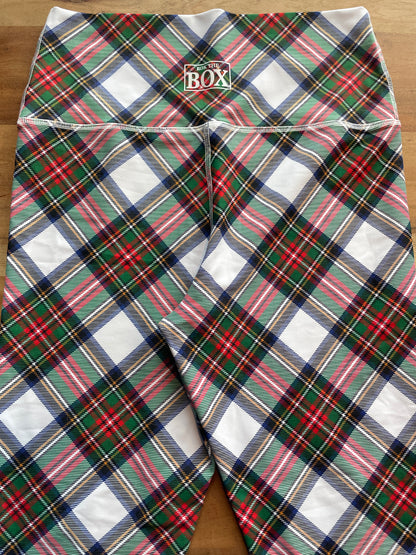 STEWART TARTAN LEGGING 28" INSEAM LARGE HIGH WAIST