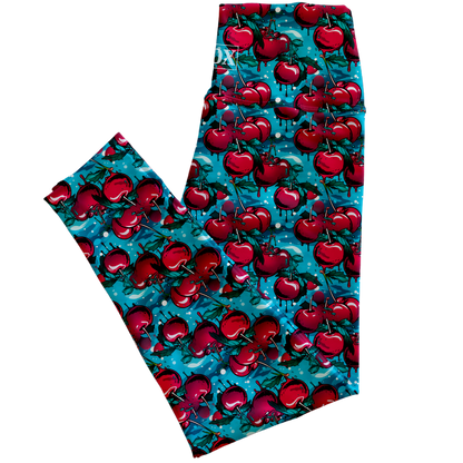 Cherry Drip Regular Rise Leggings