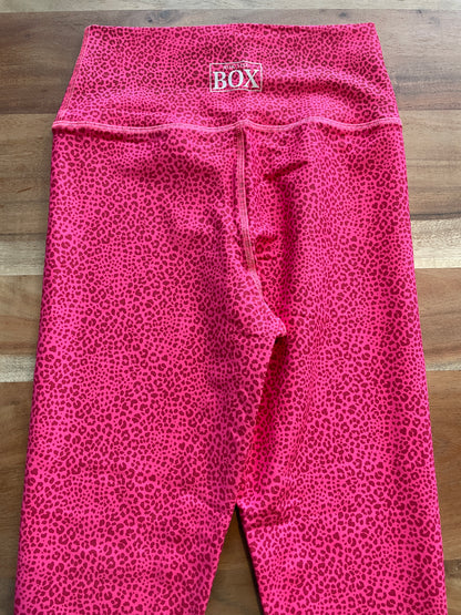 MAUVE CHEETAH SMALL 25" INSEAM - MID WAIST