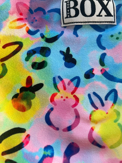 WATERCOLOR BUNNY 3” SMALL HIGH WAIST