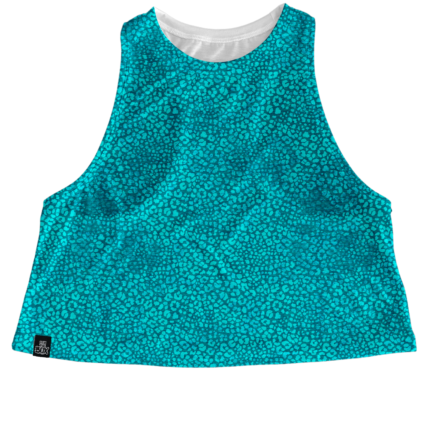 Aqua Cheetah Tops