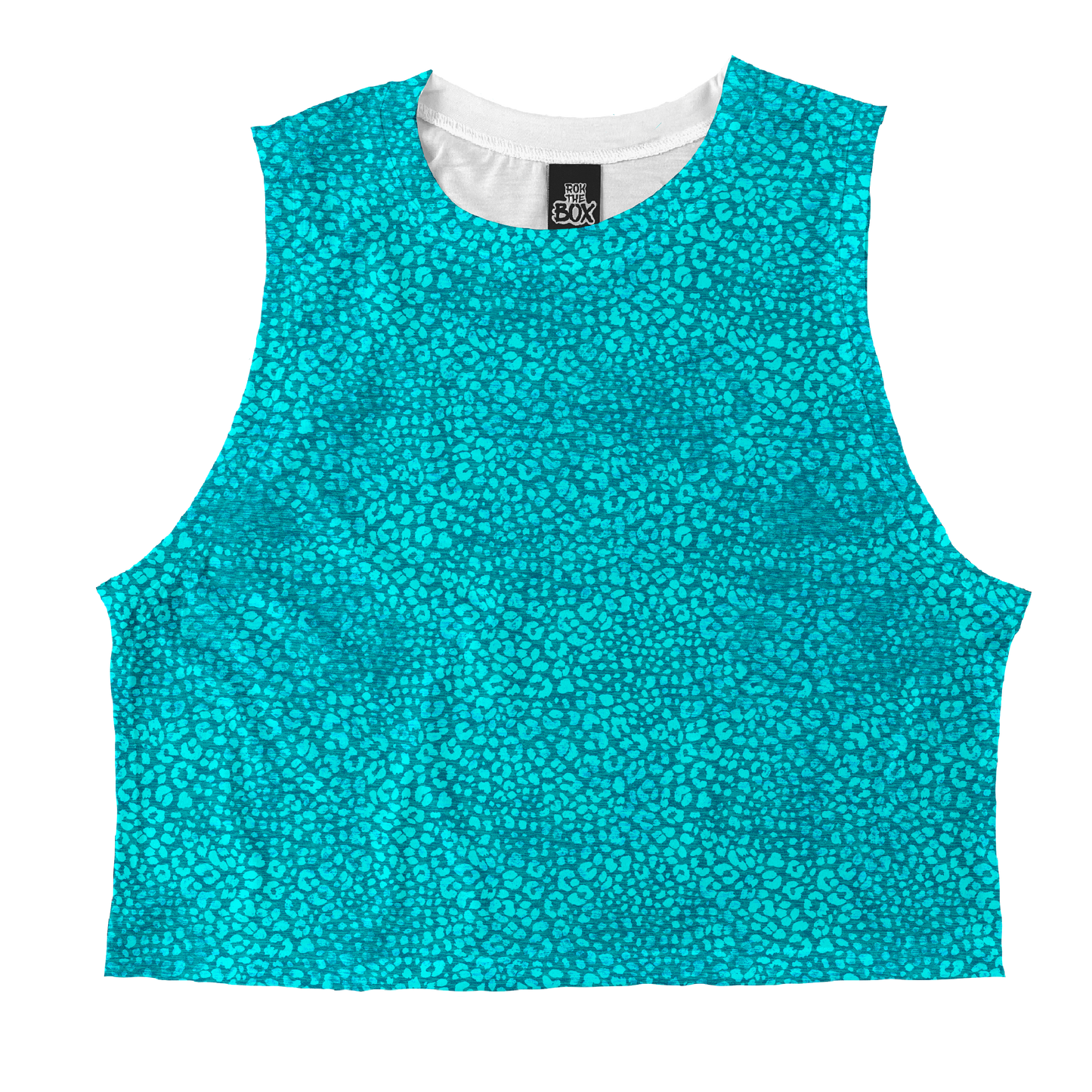 Aqua Cheetah Tops