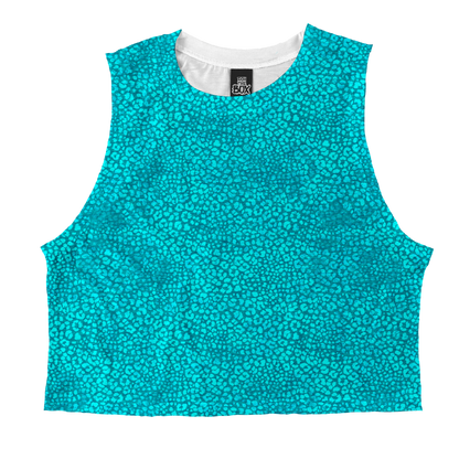 Aqua Cheetah Tops