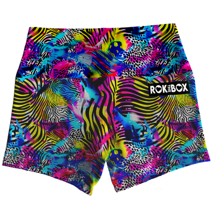 January Vol.2 Animal Neon Highrise Shorts