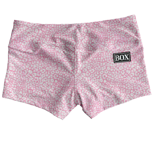 Powder Pink Cheetah Shorts