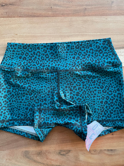 EMERALD CHEETAH 3.5” MEDIUM MID WAIST FLEX FABRIC