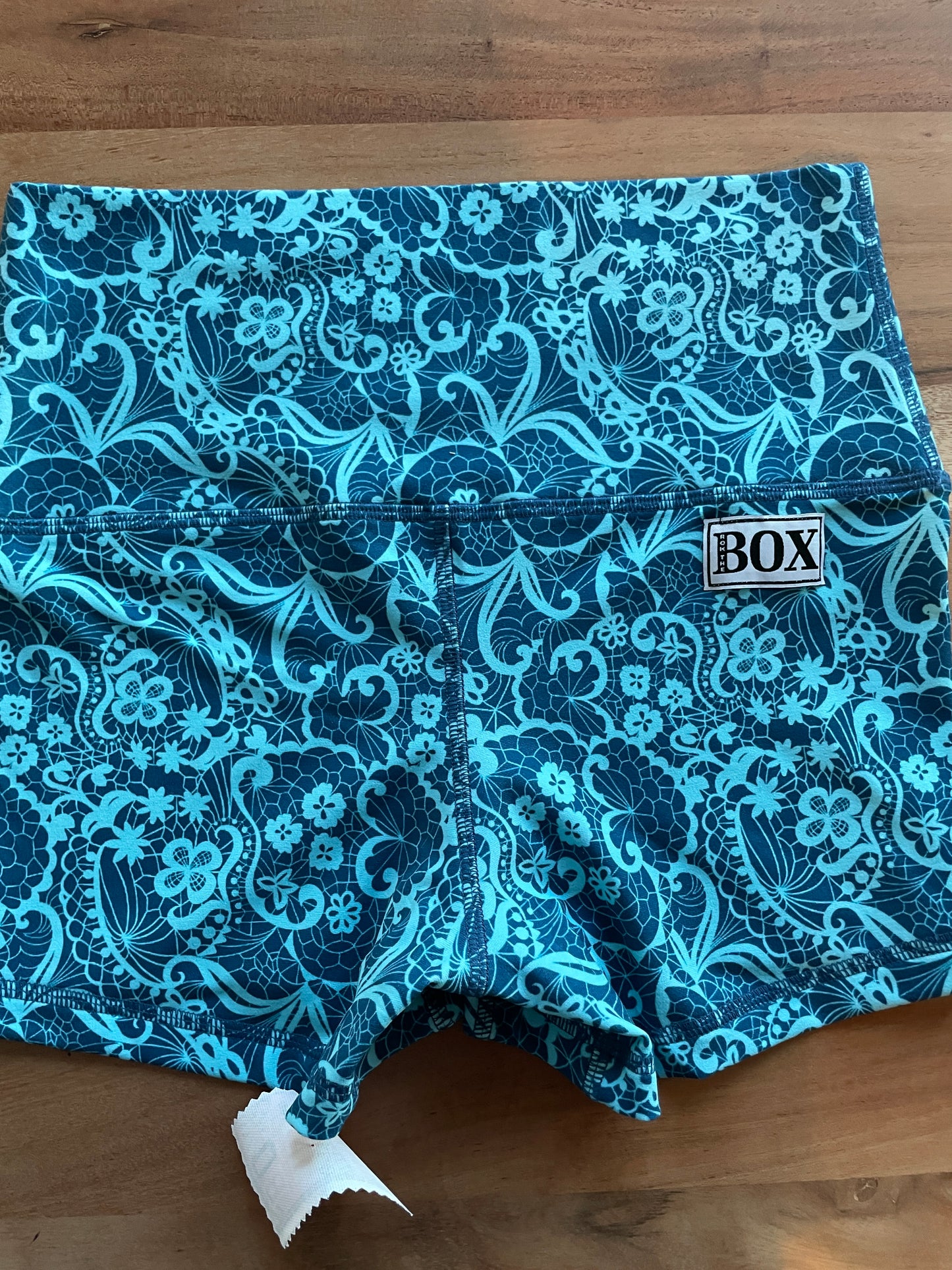 TEAL LACE 3.5” MEDIUM  HIGH WAIST