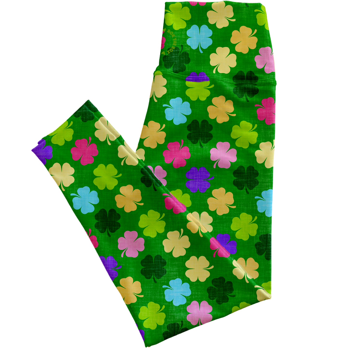 Rainbow Clovers St. Paddy’s Highrise Leggings