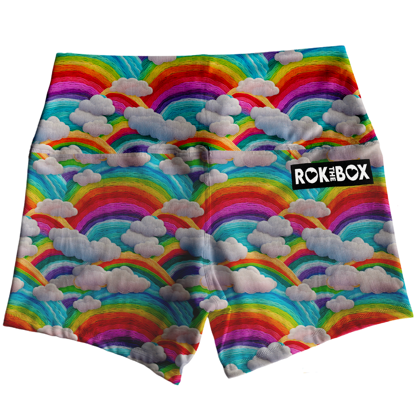 Rainbow Clouds St. Paddy’s Highrise Shorts