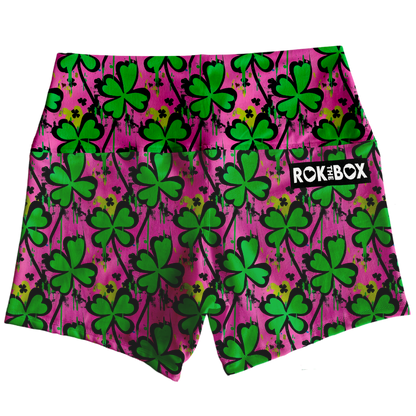 Grunge Clovers St. Paddy’s Highrise Shorts