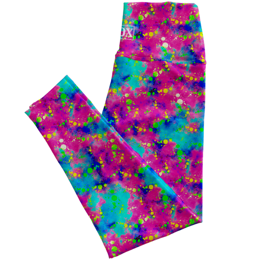 Dyed Splat Regular Rise Leggings