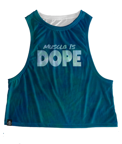 Muscle Teal Tops