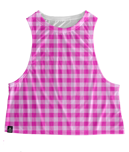 Bubblegum Plaid Tops