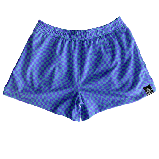 Periwinkle Check Lounge Short!