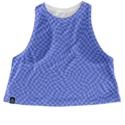 Periwinkle Check Tops