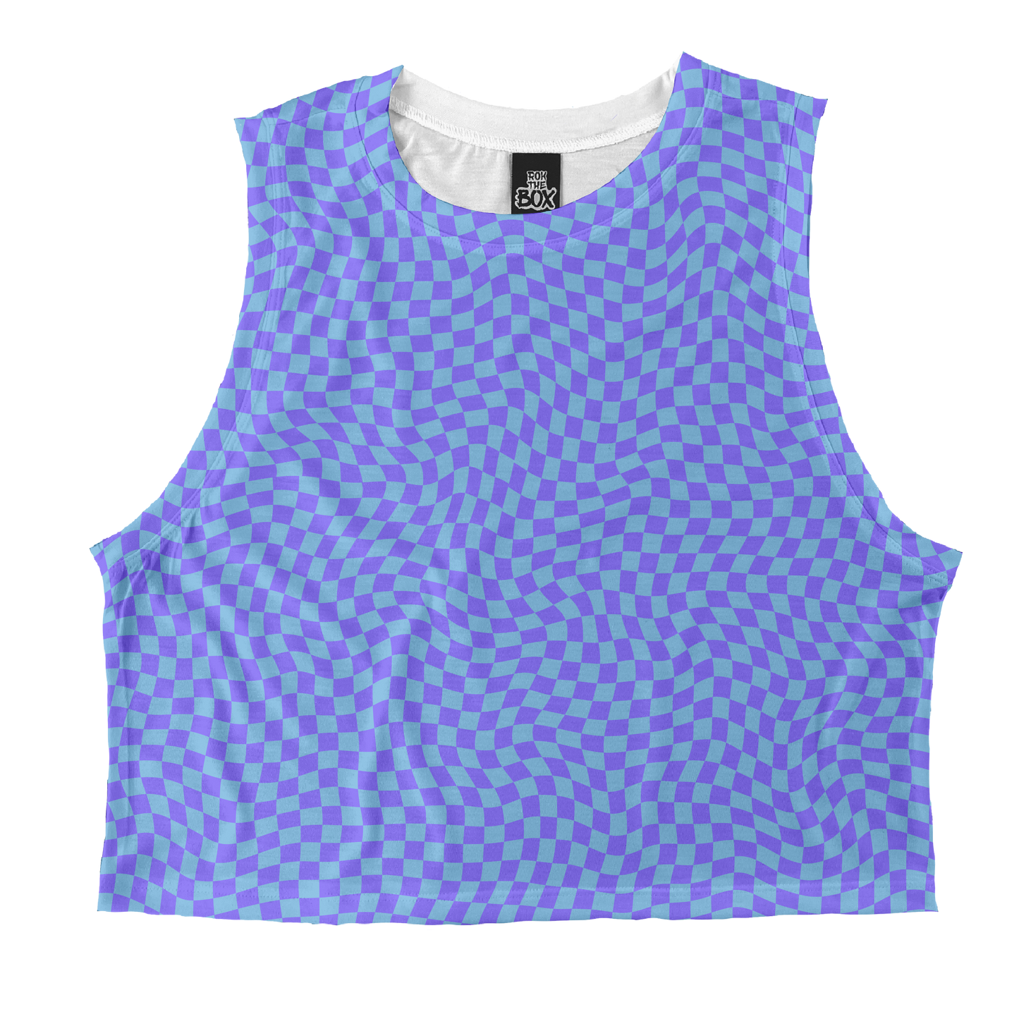 Periwinkle Check Tops