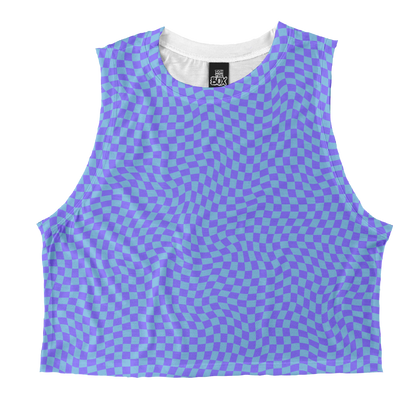 Periwinkle Check Tops