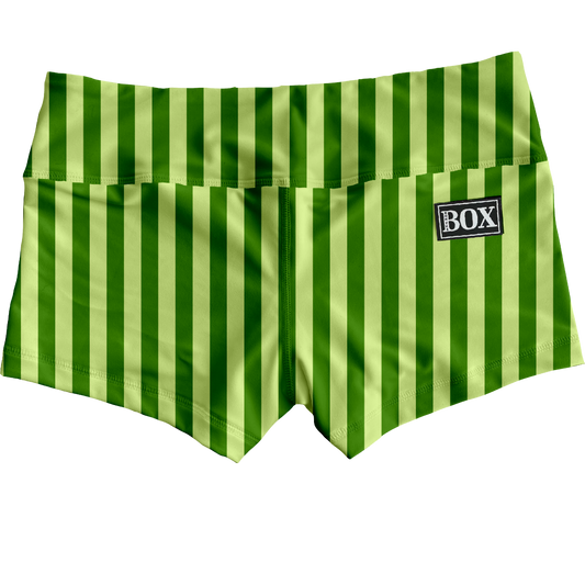 Pickle Green  Stripes Shorts