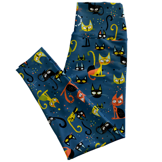 January Vol.4 Cat Midrise Leggings