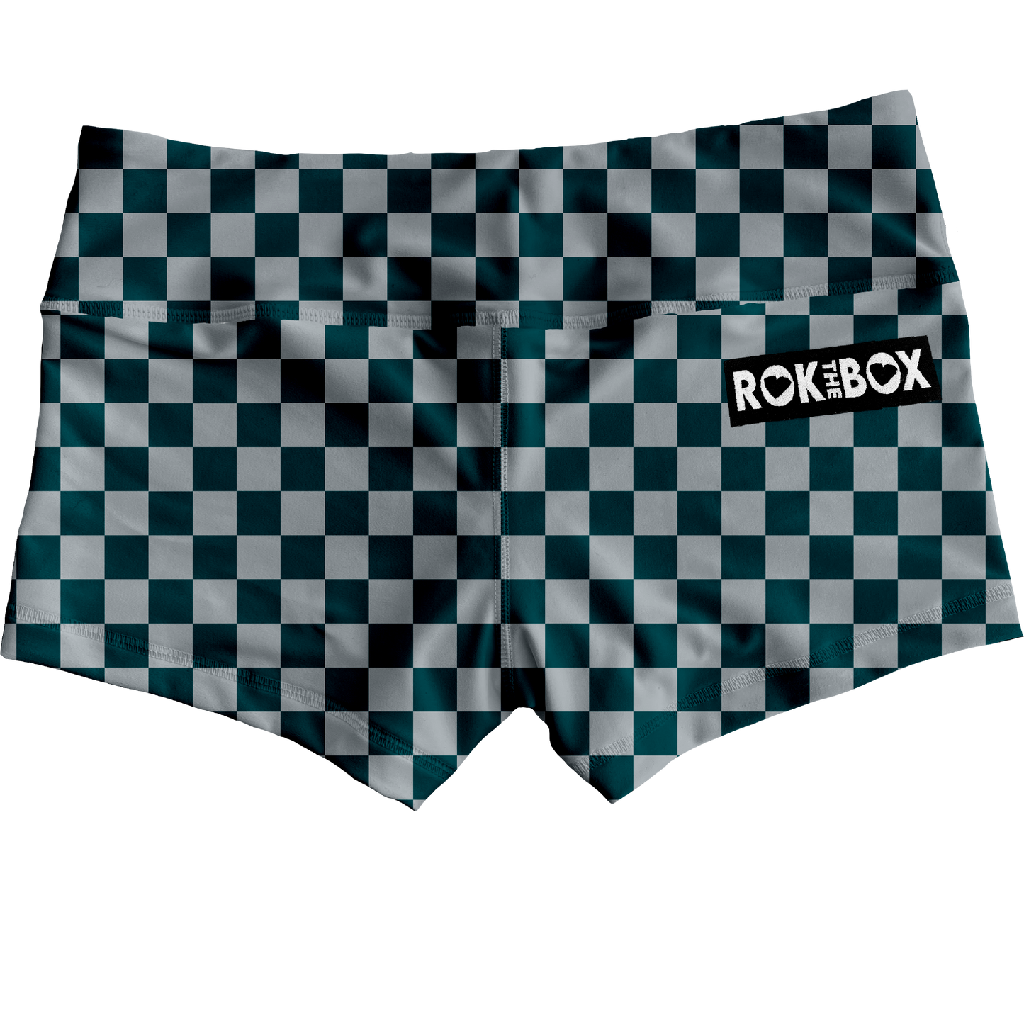 Pre-Game Eagles Checks Midrise Shorts