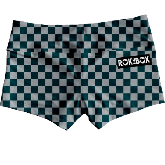 Pre-Game Eagles Checks Midrise Shorts