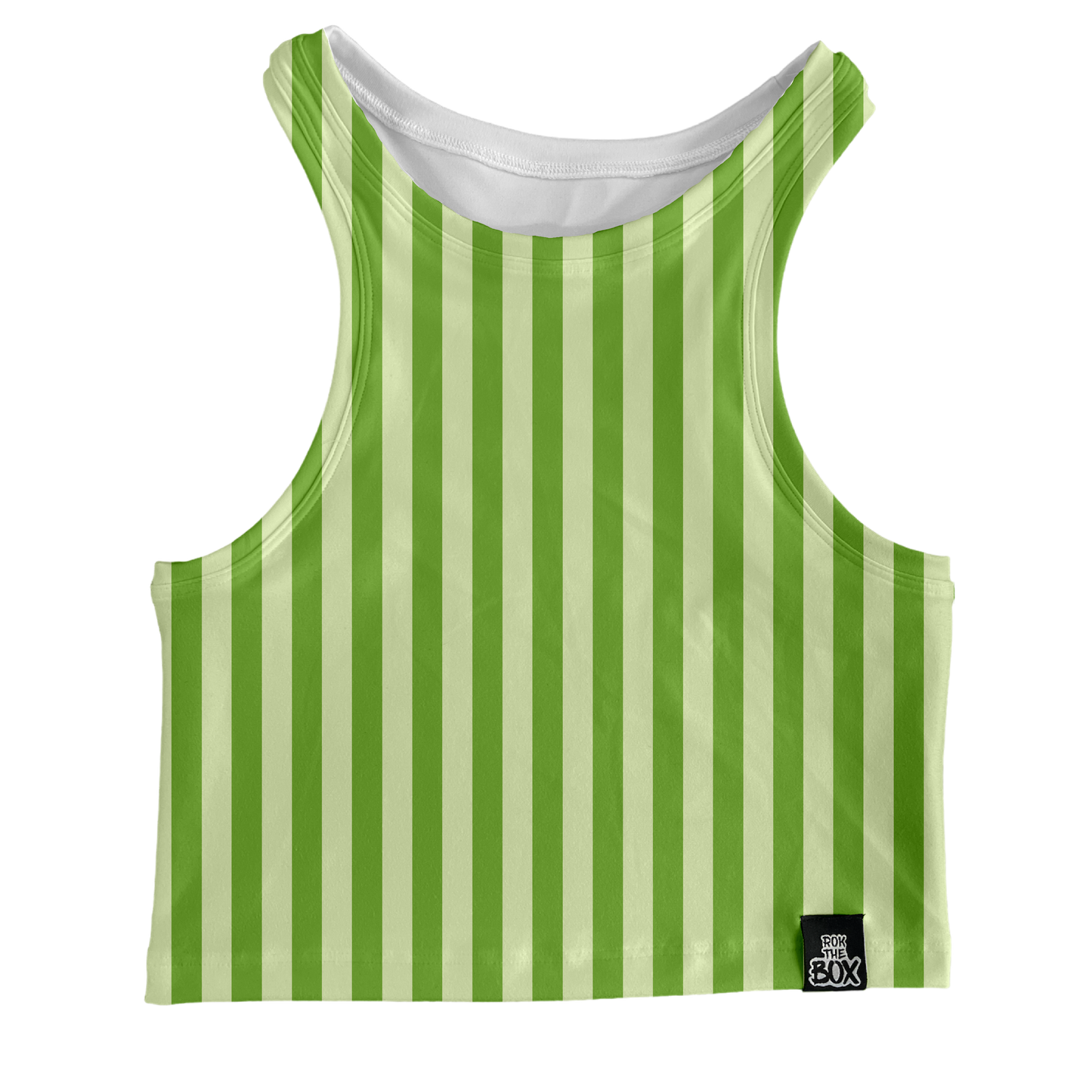 Light Green Stripes BOX Tank