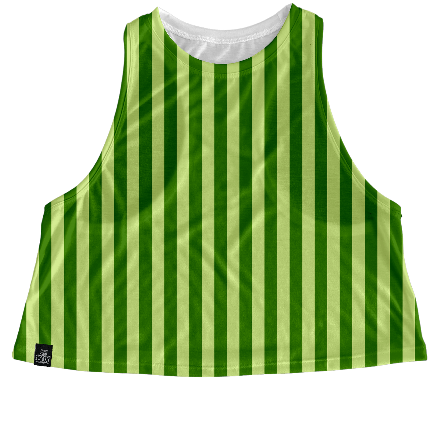 Pickle Green Stripes Tops