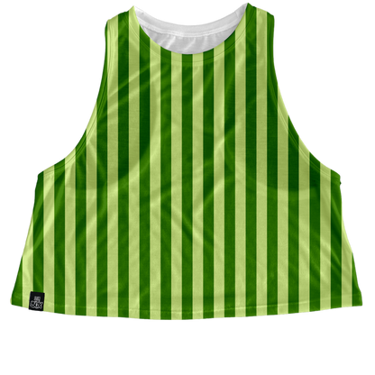 Pickle Green Stripes Tops