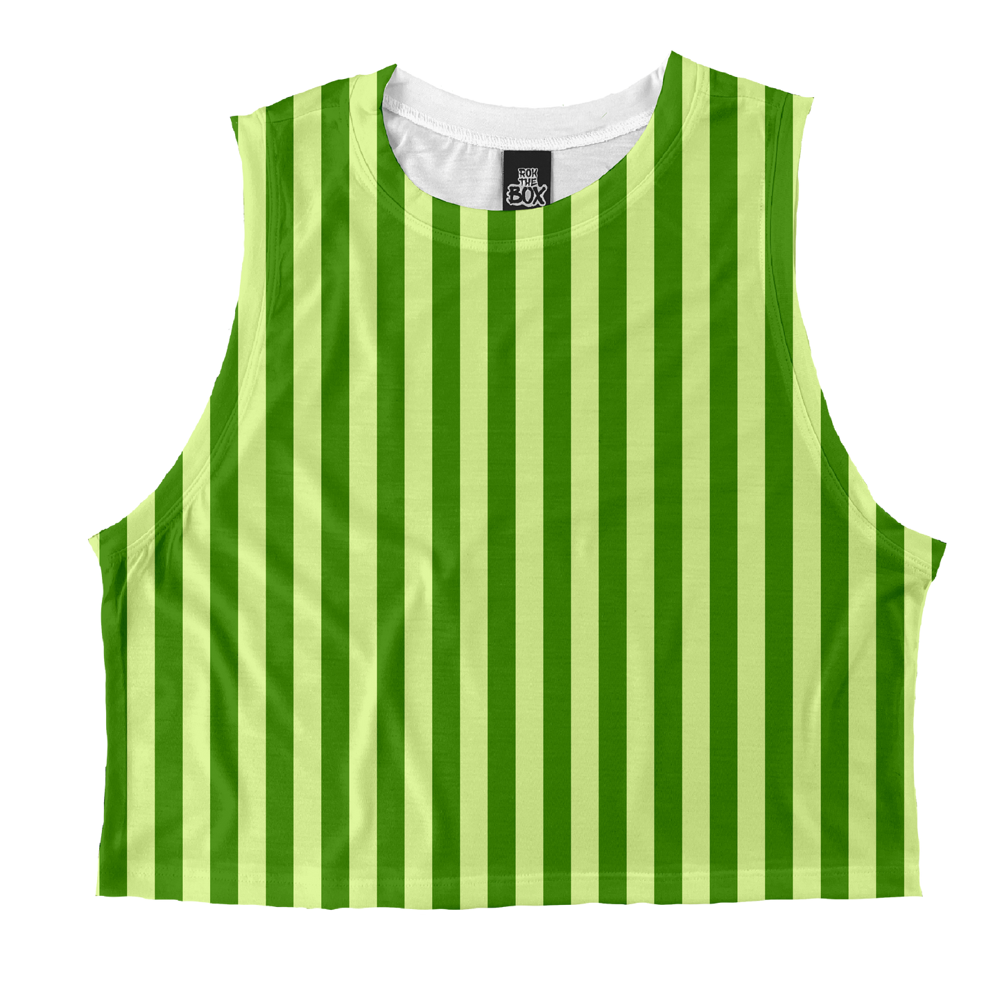 Pickle Green Stripes Tops